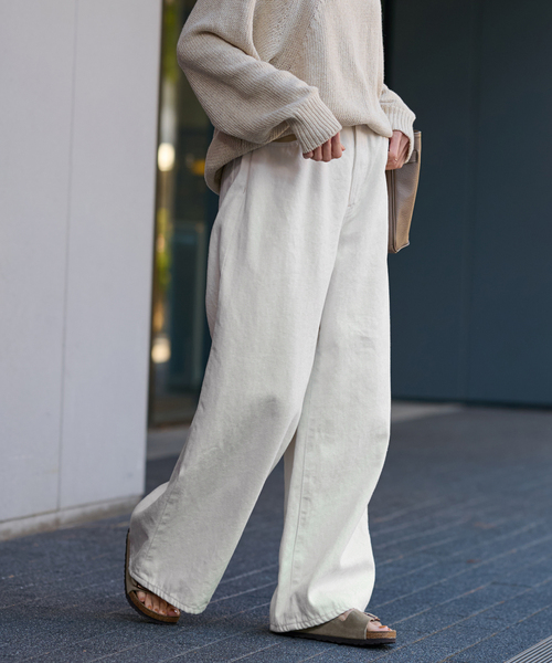 FRAMeWORK（フレームワーク） パンツ 5PKT ワイドパンツ レディース  