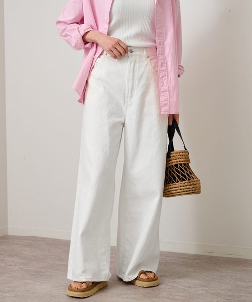 FRAMeWORK（フレームワーク） パンツ 5PKT ワイドパンツ レディース  