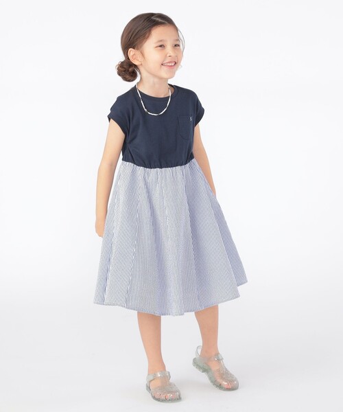 SHIPS（シップス） ワンピース SHIPS KIDS:100〜130cm / パネル 切替