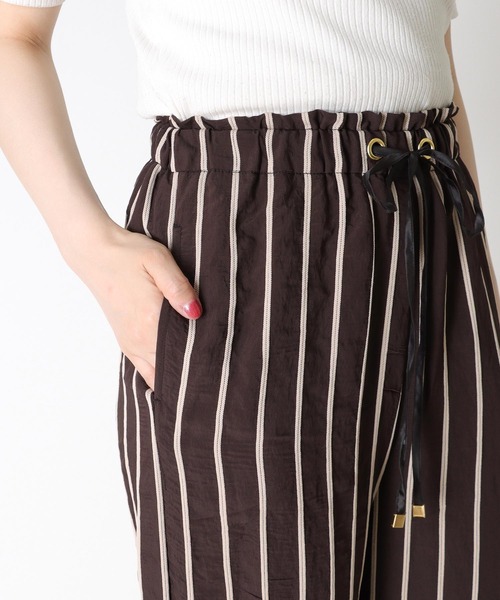 Jines WJ ドビーボーダーイージーワイドパンツ ドビーボーダーイージーワイドパンツ | AND ON JIONE STORE