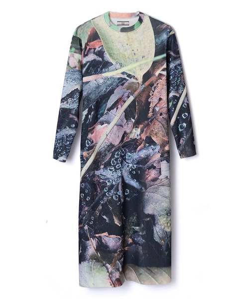 NON TOKYO 新品ワンピース NON TOKYO ワンピース PRINT RIB LONG SLEEVE ONE-PIECE