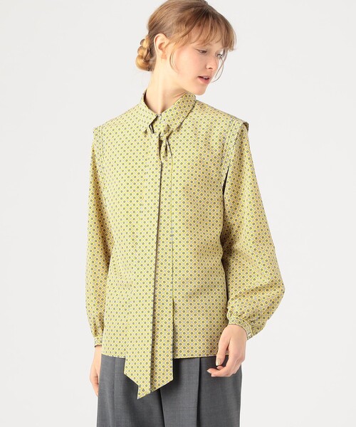 TOMORROWLAND】コモンフラワープリントボウタイブラウス