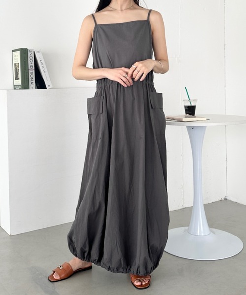 CLEA ワンピース バルーンスカートカーゴキャミワンピース : ZOZOTOWN