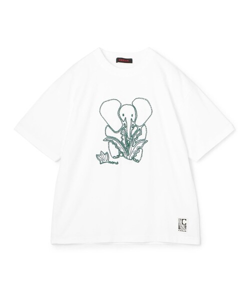 tシャツ CABaN ドライスビンコットン ELEPHANTエンブロイダリー Tシャツ メンズ | CABaN