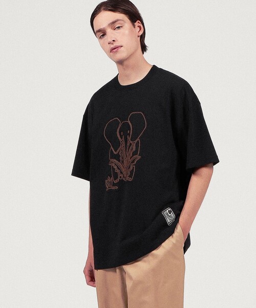 tシャツ CABaN ドライスビンコットン ELEPHANTエンブロイダリー Tシャツ メンズ | CABaN | 03