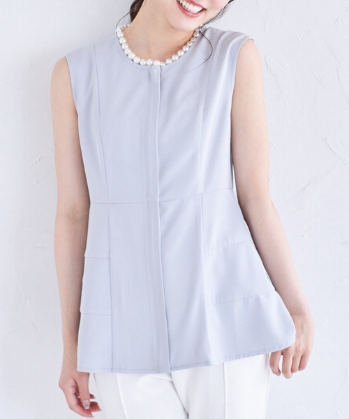 新品未使用　tocco closet ツイードペプラムジレ　ブラック　Ｍ ツイードペプラムジレ