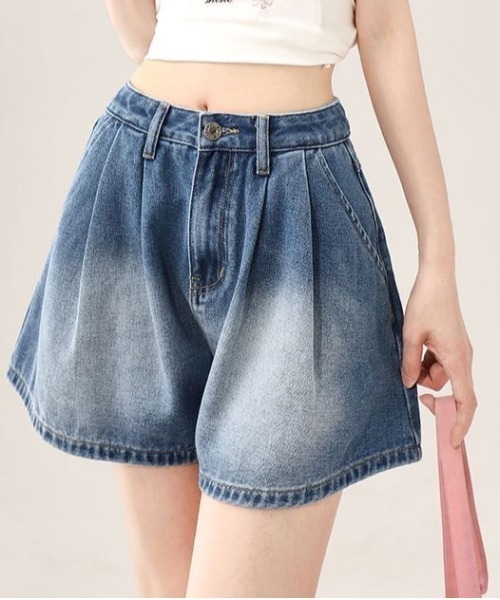 JILLSTUART デニムリボンショートパンツ gossip!ロサンゼルス ジーンズ デニム デニムパンツ リボン
