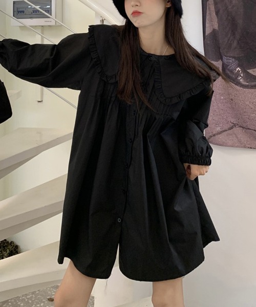 新品】jacadi 白 フリル付きニットワンピース 6A