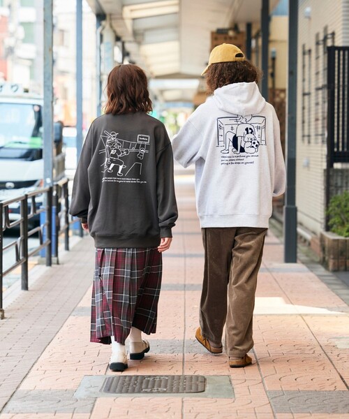 メンズ パーカー グラフィックプリント M00144 FREAK'S STORE パーカー tombonia/トムボニア 別注 フットボール
