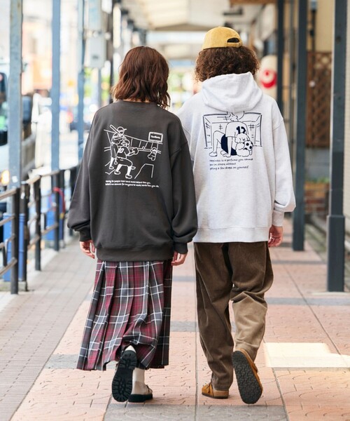 エンボスバックロゴフーディ FREAK'S STORE パーカー tombonia/トムボニア 別注 フットボール
