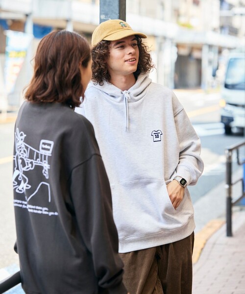   NYC グラフィック ロゴ パーカー 関＊送込 FREAK'S STORE パーカー tombonia/トムボニア 別注 フットボール