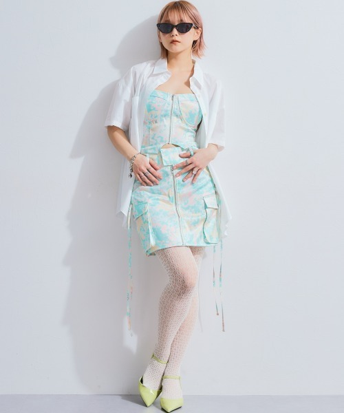 TTOL スカート フロントジップデザインミニスカート : ZOZOTOWN Yahoo