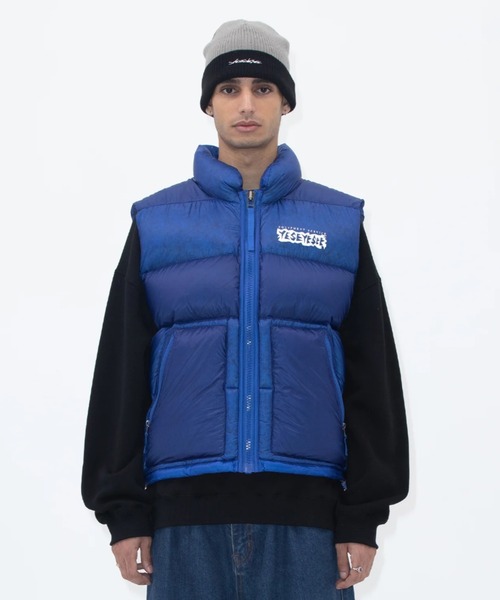 アウターその他 YESEYESEE Hooligans Down Vest V2 Blue YESEYESEE ダウンベスト ベスト Hooligans Down Vest V2 メンズ
