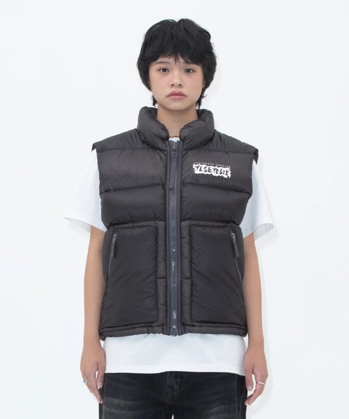 アウターその他 YESEYESEE Hooligans Down Vest V2 Blue YESEYESEE ダウンベスト ベスト Hooligans Down Vest V2 メンズ