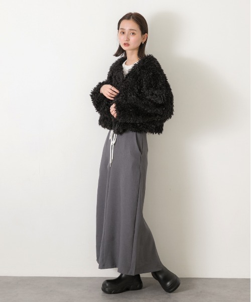 ad thie（アドティエ） ジャケット ノーカラージャケット ショート丈