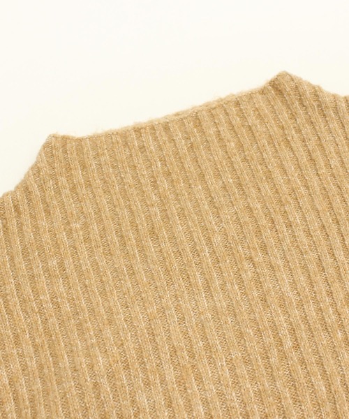 RNA-N ニット セーター K2689 ウール混リブボトルネックプルオーバー  