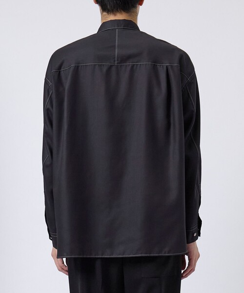 STUDIOUS（ステュディオス） シャツ COLOR STITCH SHIRTS/洗える/シワ