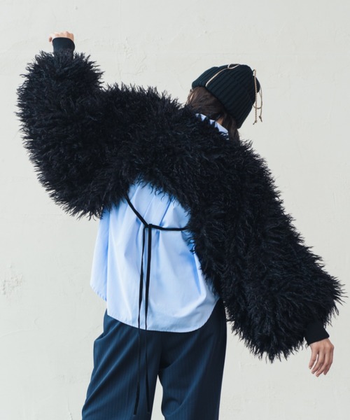 ORIENT MILLINERY コート アウター TIBETAN LAMB FUR ARM BOLERO