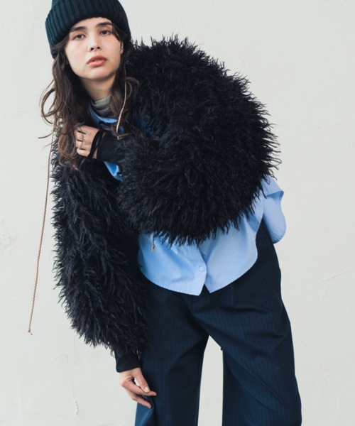 ORIENT MILLINERY コート アウター TIBETAN LAMB FUR ARM BOLERO