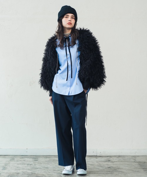 ORIENT MILLINERY コート アウター TIBETAN LAMB FUR ARM BOLERO