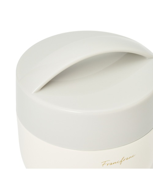 Francfranc 弁当箱 ロゴ ランチジャー 540ml ホワイト
