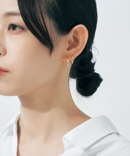 ★現行品 Jewel closet by L&Co K10ピアス Jewel closet by L&Co. ピアス K10 カラーストーン レディース