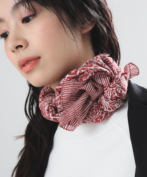 Demi-Luxe BEAMS AK+1 / シルク混 スカーフ Demi-Luxe BEAMS（デミルクス ビームス）AK+1 / コットンシルク