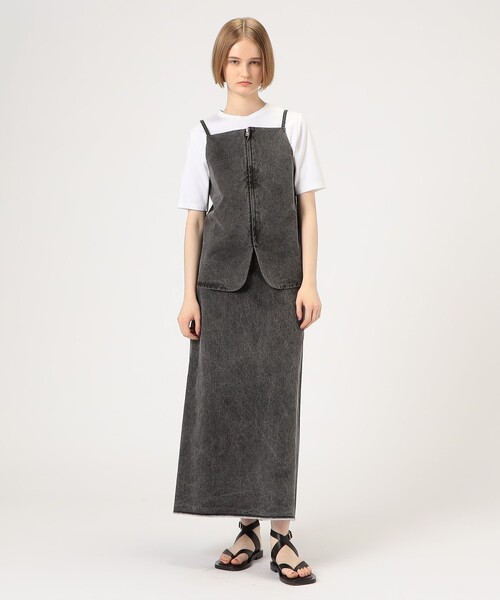 egg londonブラウス 婦人画報11月号掲載】バックサテンジョーゼットブラウス(トップス