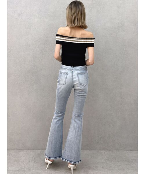 GYDA ハイウエストBASICフレアデニムパンツ　Sサイズ GYDA ジーンズ デニム デニムパンツ ハイウエストBASICフレア