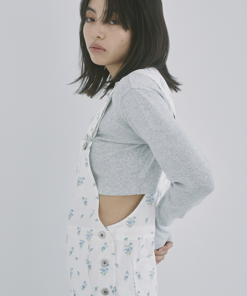 tシャツ ロングスリーブショートトップス レディース