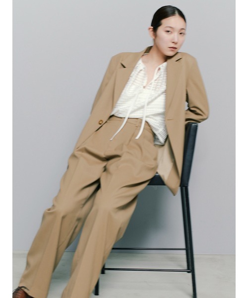 ミースロエ] ストレッチ3タックワイドパンツ MWFP251030 レディース ミースロエ] ストレッチ3タックワイドパンツ MWFP251030  レディース [ミースロエ] リラクシー2タックストレートパンツ MWFP251036 レディース