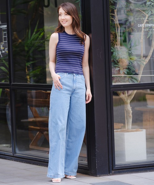 Levi's（リーバイス） タンクトップ ノースリーブ OCEAN ボーダー