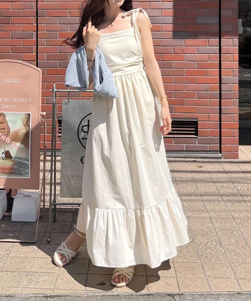 ワンピース 肩リボンフレアキャミワンピ : ZOZOTOWN Yahoo!店 - 通販