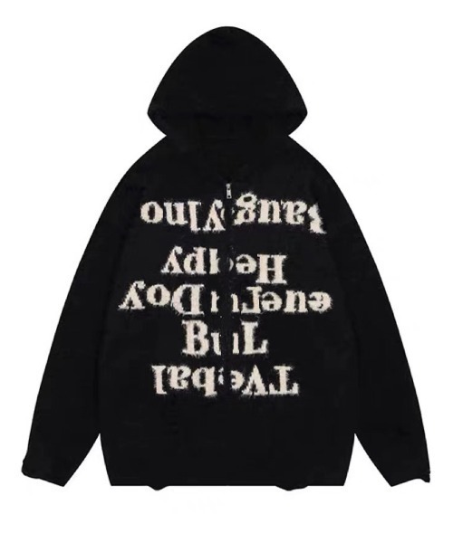 「Ressaca」 ニットパーカー XX-LARGE ブラック レディース_画像7