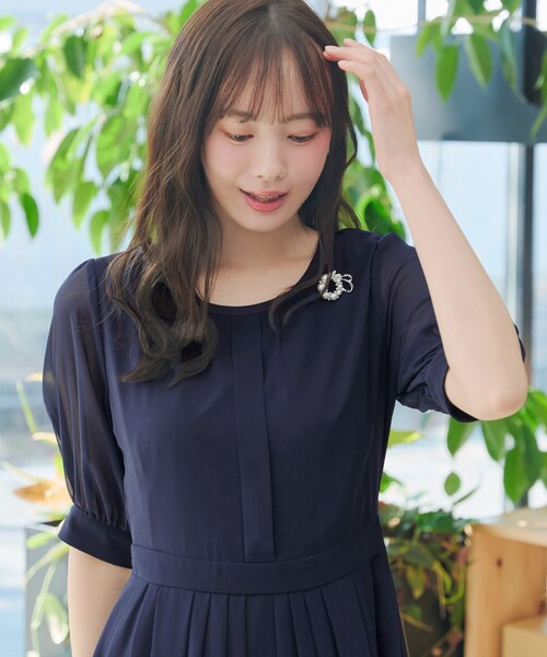 Tiaclasse ワンピース 半袖 シフォンワンピース : ZOZOTOWN Yahoo!店