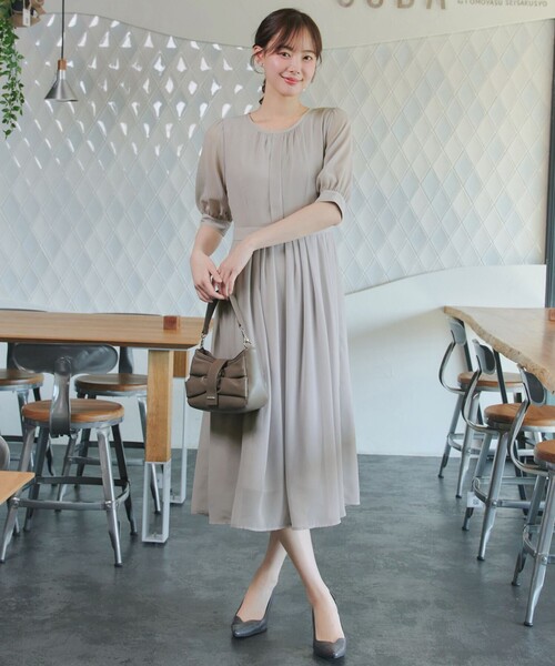 Tiaclasse ワンピース 半袖 シフォンワンピース : ZOZOTOWN Yahoo!店
