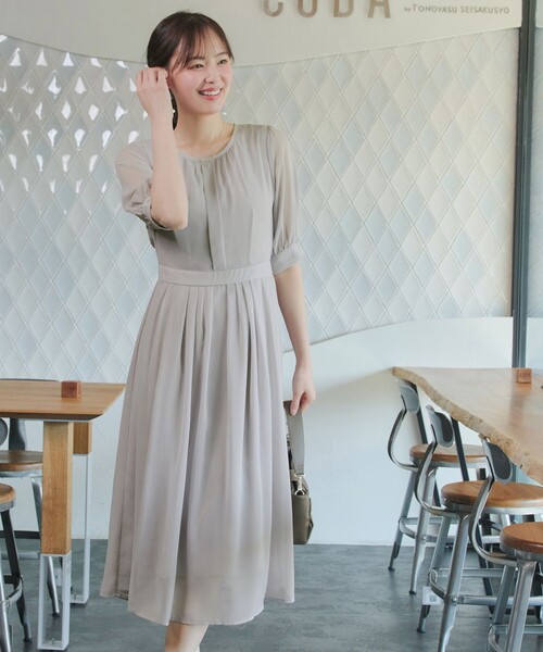 Tiaclasse ワンピース 半袖 シフォンワンピース : ZOZOTOWN Yahoo!店