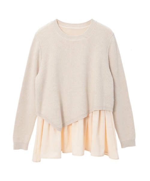 「fifth」 長袖ニット MEDIUM ベージュ レディース_画像6