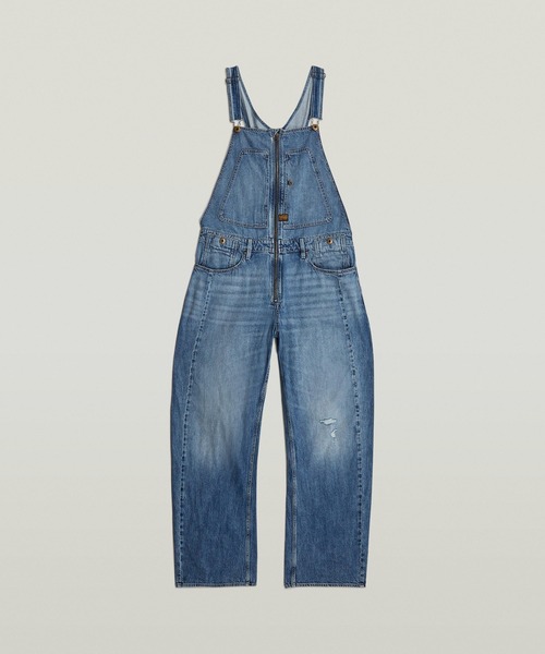 オーバーオール サロペット DENIM DUNGAREE 3D LOOSE/立体裁断ルーズデニムオーバーオール メンズ_6