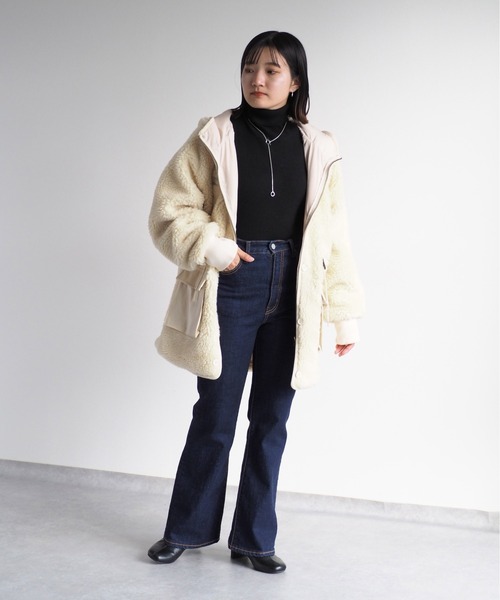 「cepo」 ジップアップブルゾン M カーキ レディース_画像7