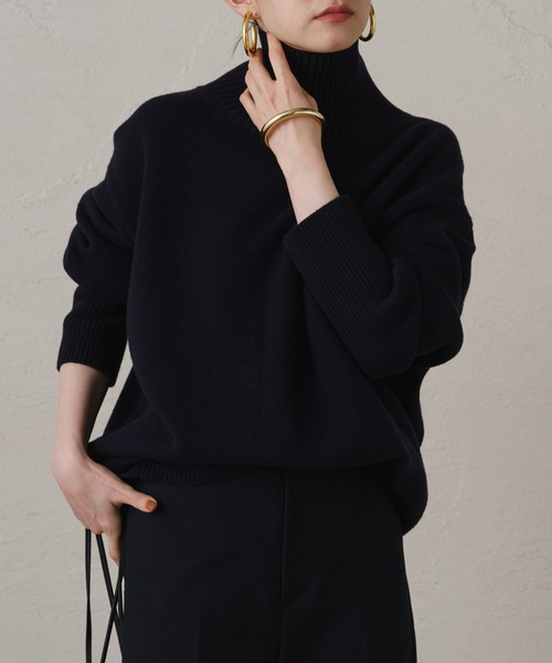 Loungedress グレー タートルネック セーター Loungedress（ラウンジドレス） タートルネックニット FREE グレー