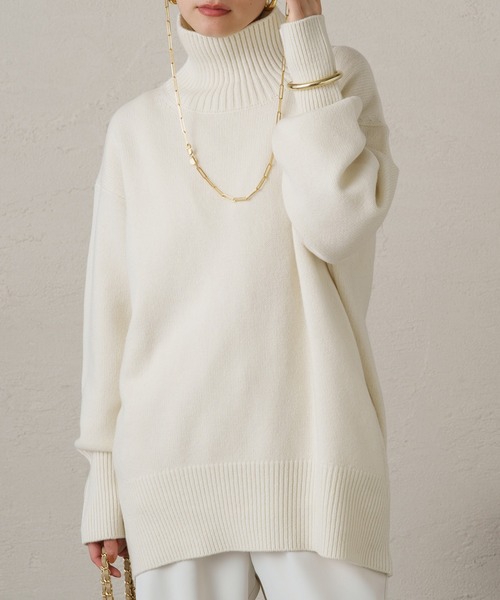 Loungedress（ラウンジドレス） タートルネックニット FREE グレー