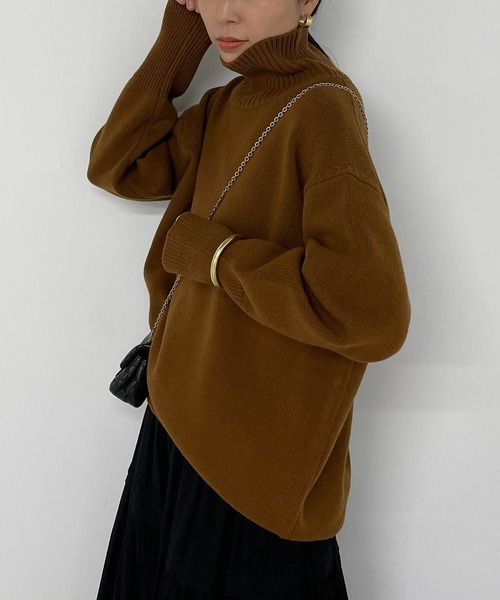 Loungedress（ラウンジドレス） タートルネックニット FREE グレー