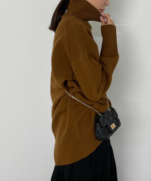 Loungedress（ラウンジドレス） タートルネックニット FREE グレー