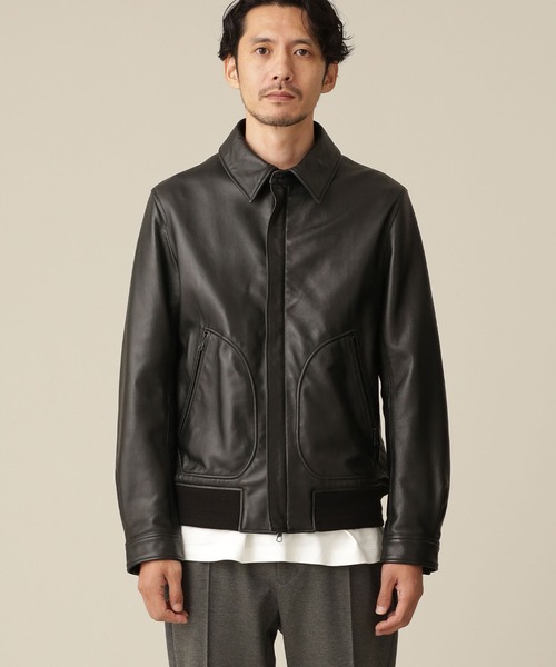 nano・universe レザージャケット サイズ L NANO universe（ナノ・ユニバース） レザージャケット L ブラック