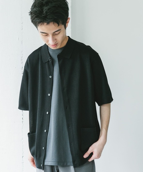 HAUNT リネンカーディガン　ダークオリーブ HAUNT リネンカーディガン ダークオリーブ FREAK'S STORE
