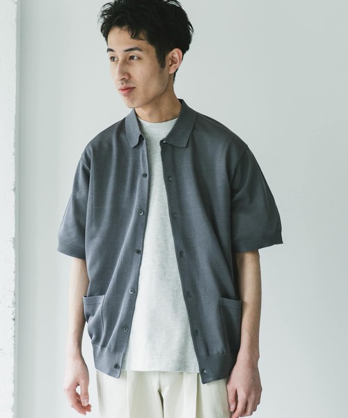 URBAN RESEARCH DOORS カーディガン リネンライクショート