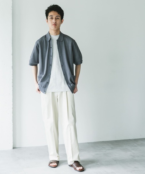 URBAN RESEARCH DOORS カーディガン リネンライクショート