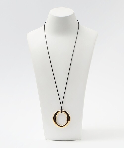 UNITED ARROWS ユナイテッドアローズ　コードネックレス ★シルバー UNITED ARROWS ネックレス Oシェイプ コードネックレス