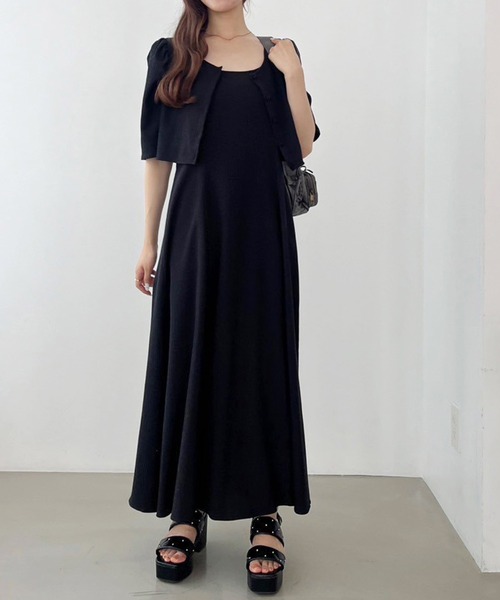 『misato』CRAPE 2WAY ONE PIECE ネイビー one after another NICE CLAUP ワンピース 「お気に入り登録5万